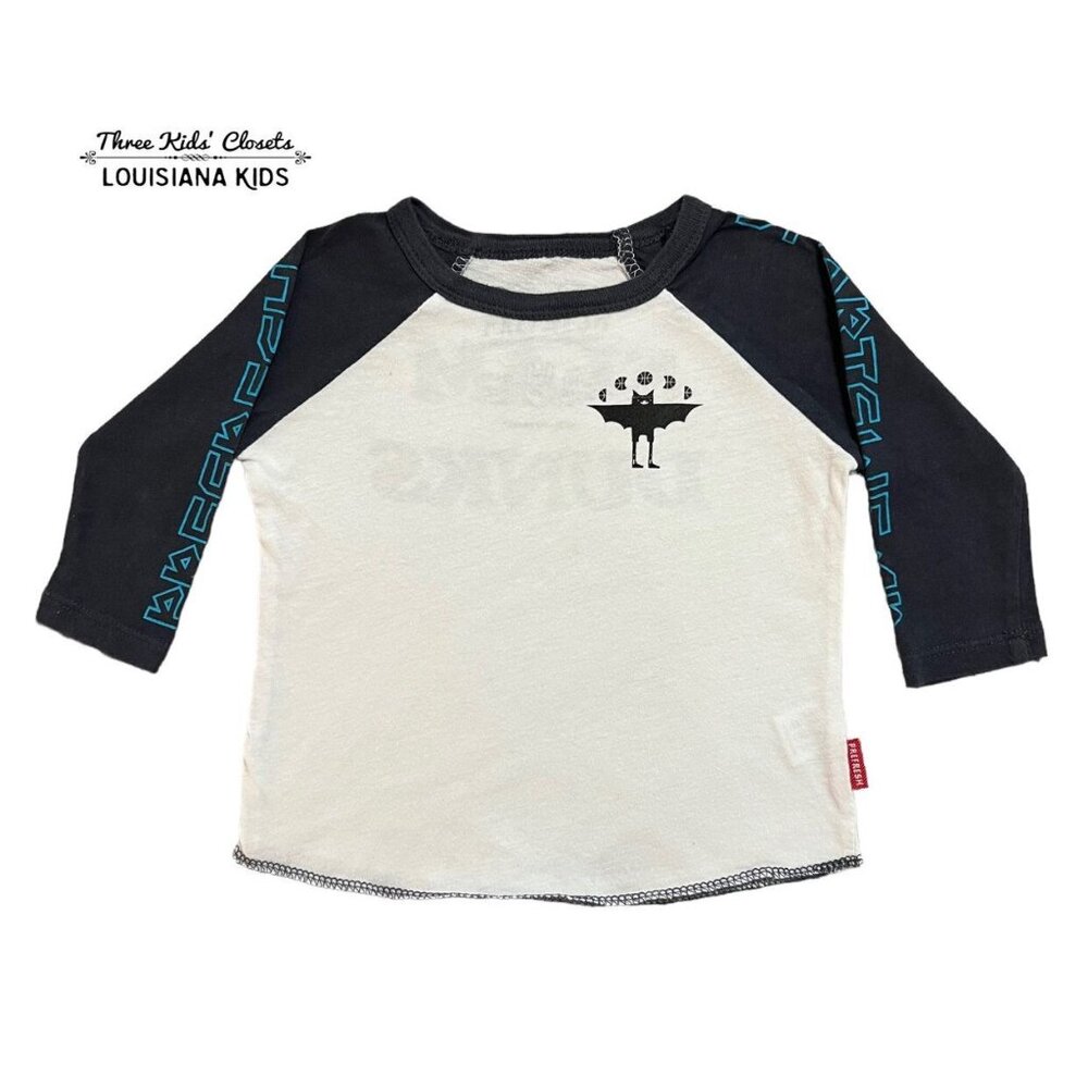 Prefresh 12-18m Bat Basketball Slam Dunks Raglan Tee